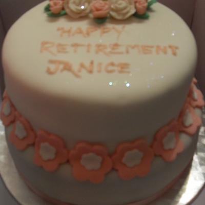 Retirement Flower Cake