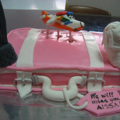 Farewell Luggage Cake