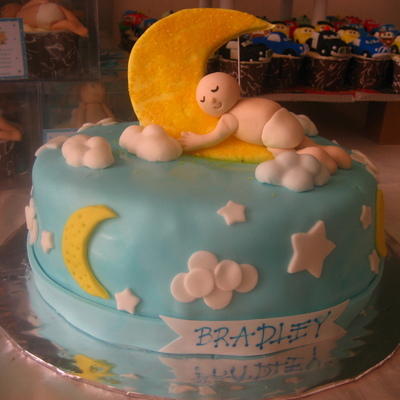 Sleeping Baby On The Moon