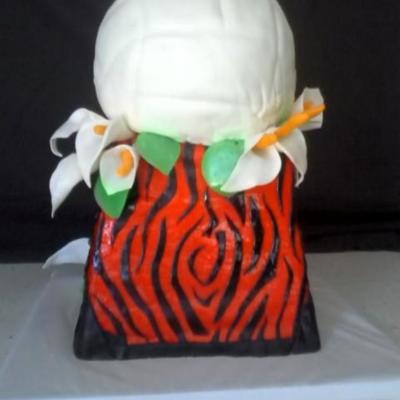 Volleyball On Trophy Stand