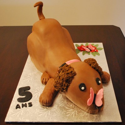 3D Dog Cake