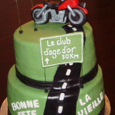 Motorcycle Cake