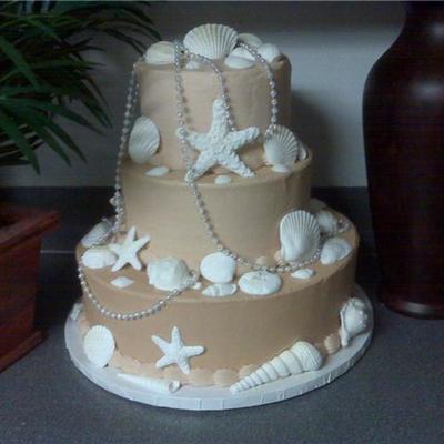 Sea Shell Wedding Cake