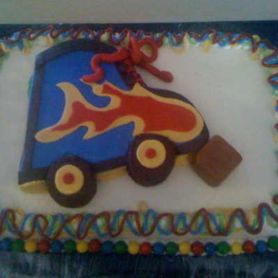 Roller Skate Birthday Party Cake