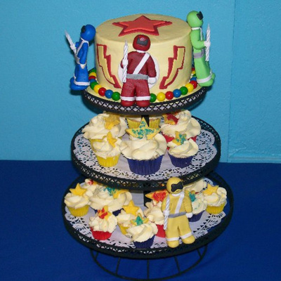 Power Rangers Cake And Cupcakes