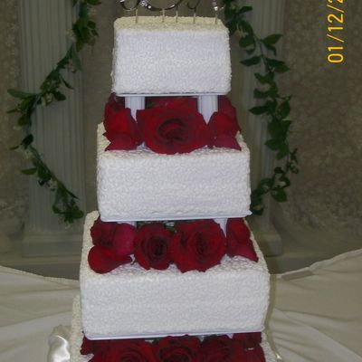 Rose Wedding Cake