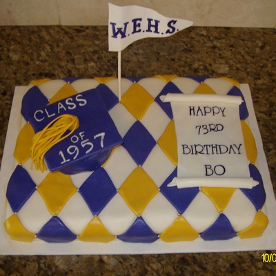High School Reunion/birthday Cake