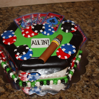 Poker Cake