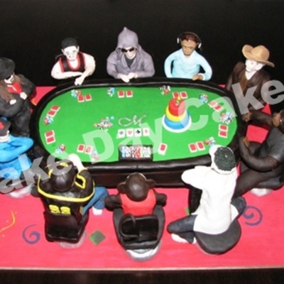 Texas Hold Em Cake