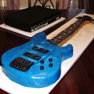 Bass Guitar With Amp