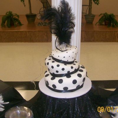 Polka-Dot Topsy Turvy Cake