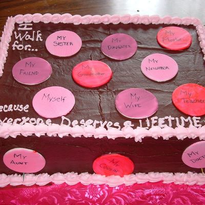 Breast Cancer 3 Day Walk Cake