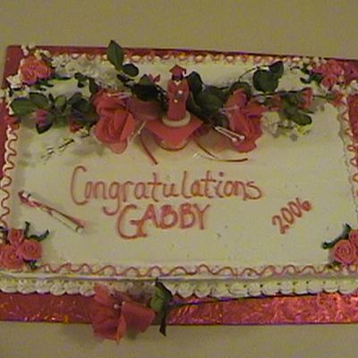 Full Sheet Graduation Cake