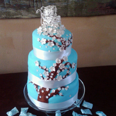 Blossom Baby Shower Cake