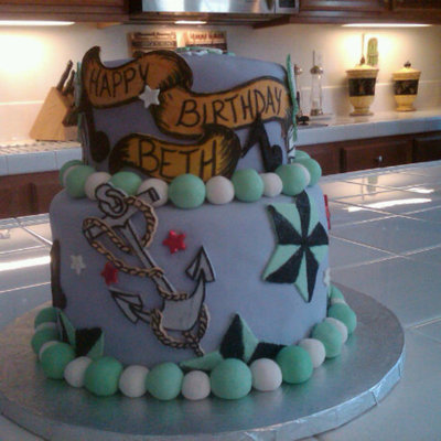 Tattoo Birthday Cake