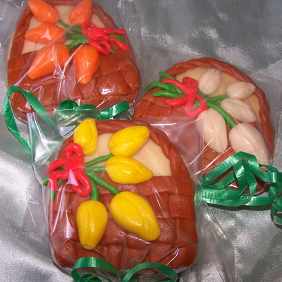 Basket Of Tulips Sugar Cookies