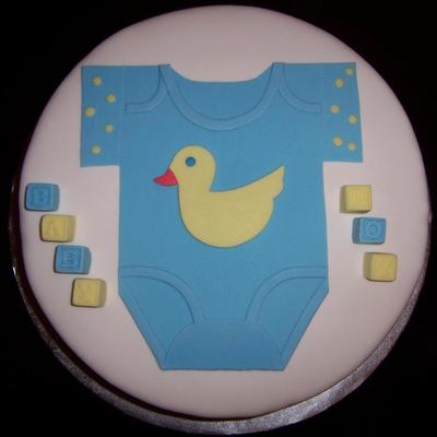 Baby Shower Cake For A Boy
