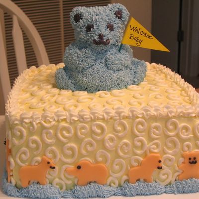 Teddy Bear Baby Cake