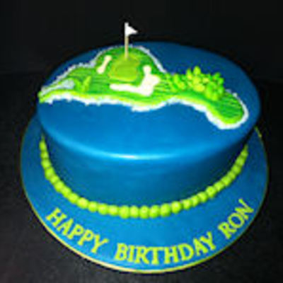 Golf Course Cake