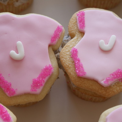 Baby Undershirt Cookie And Cupcake