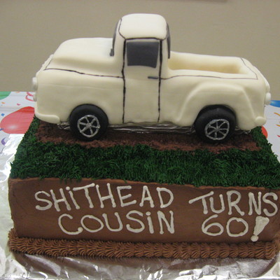 First Rkt Sculpture Cake, 57 Chevy Truck