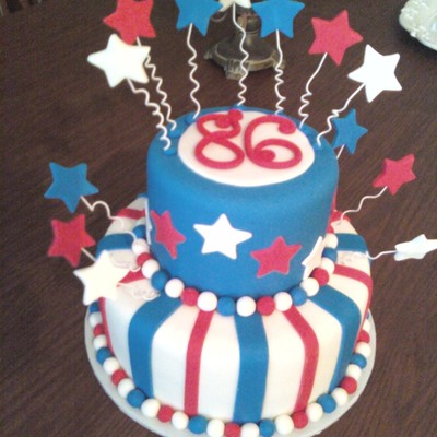 Birthday Cake For A Very Patriotic 86 Yr Old Gentleman