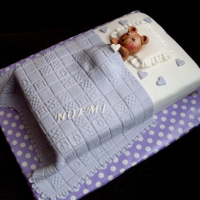 Teddy Bear In Bed