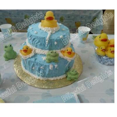 Rubber Duck And Frogs Cake