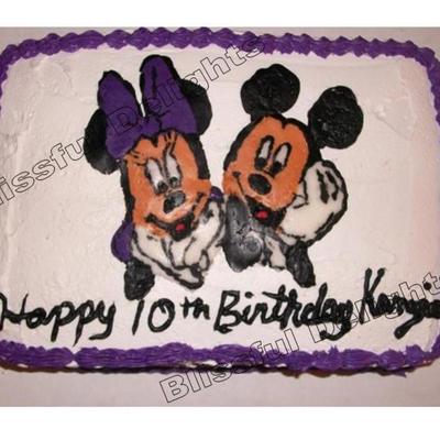 Mickey And Minnie Mouse Cake
