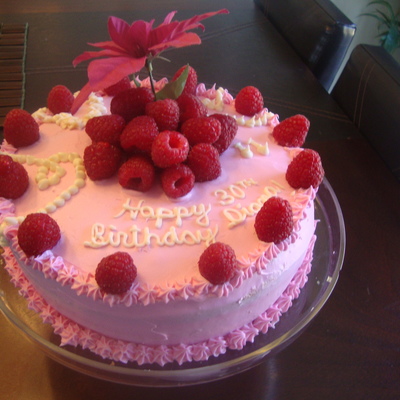 30Th Birthday Lemon And Raspberry Jewelry Cake