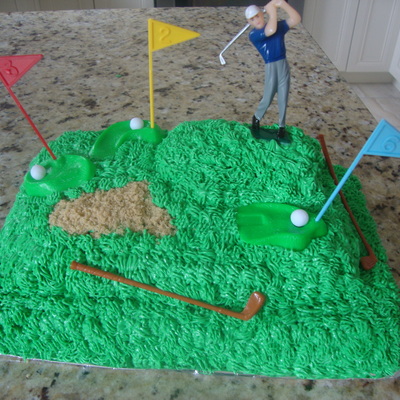 Golf Course Cake