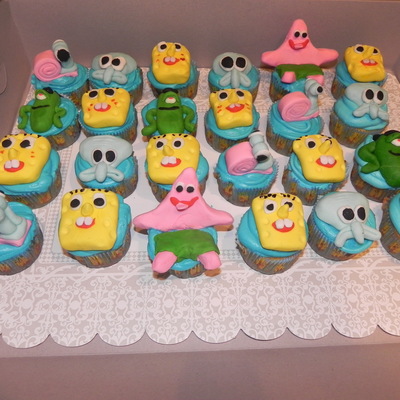 Spongebob Cupcakes