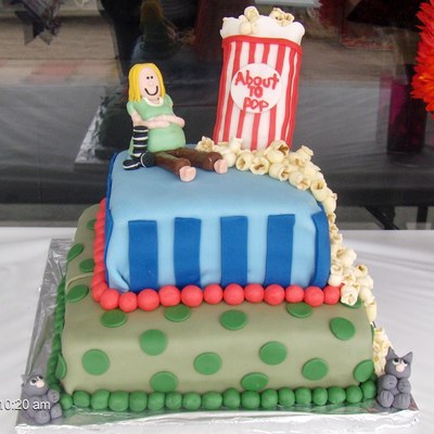 "about To Pop" Baby Shower Cake