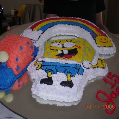 Another Spongebob And Gary Cake 2