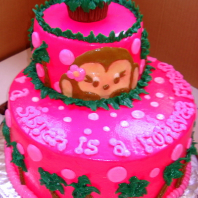 Baby Shower/monkey Cake