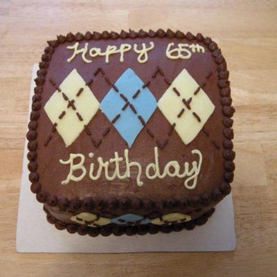 Argyle Birthday Cake