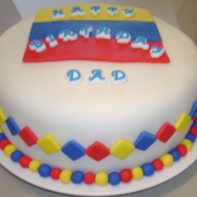 Colombian Theme Birthday Cake