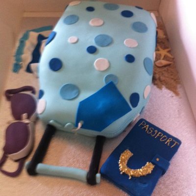 Summer Suitcase Cake