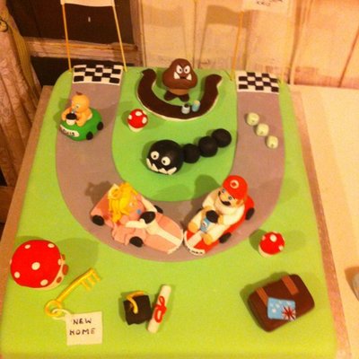 Mario Kart Timeline Cake