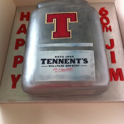 Tennents Lager Beer Can