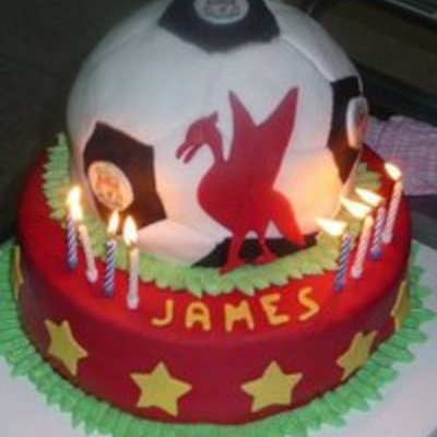 Liverpool Fc 2 Tier Cake