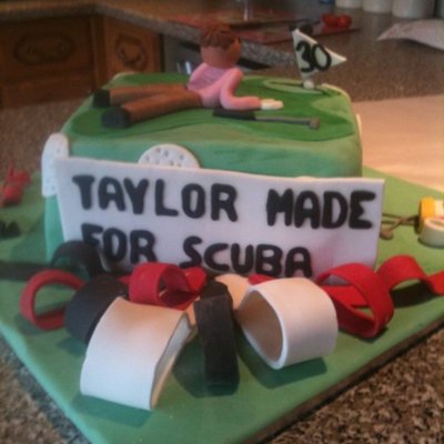 Golf Theme Cake