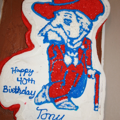 Ole Miss Brithday Cake