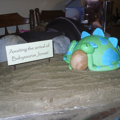 Dinosaur Baby Shower Cake