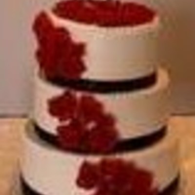 Black & White Wedding Cake