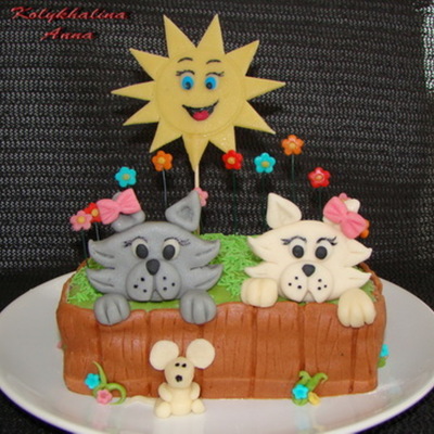 Birthday Cake For Two Sisters