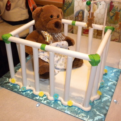 Bear In Crib