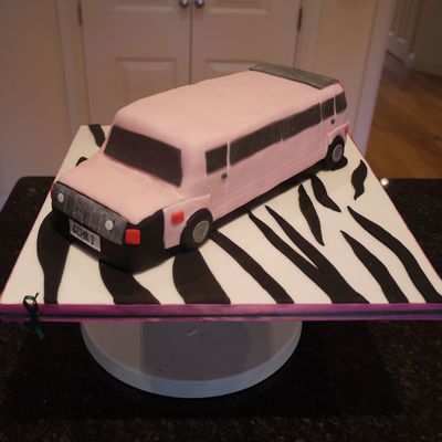 Pink Limousine Hummer Cake