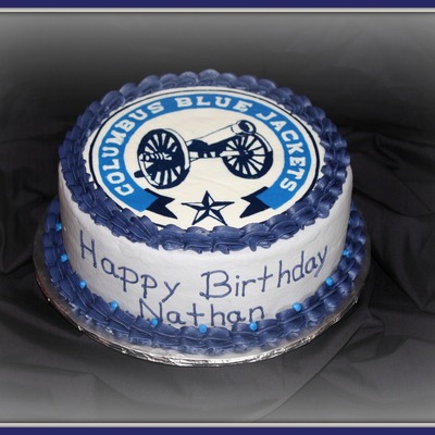 Columbus Blue Jackets Birthday Cake