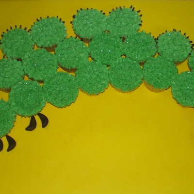 Very Hungry Caterpillar Cupcake Train